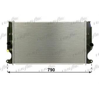 Radiateur, refroidissement du moteur FRIGAIR 0115.3185