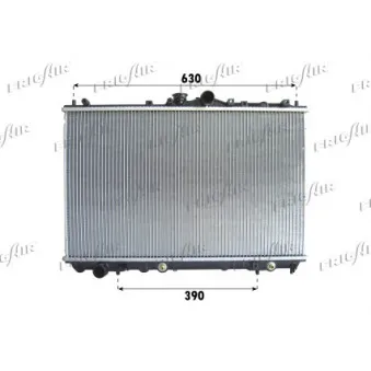 Radiateur, refroidissement du moteur FRIGAIR 0116.3026