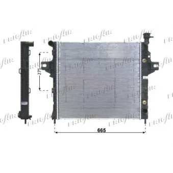 Radiateur, refroidissement du moteur FRIGAIR 0118.3015