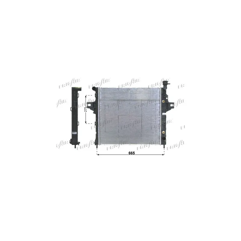 Radiateur, refroidissement du moteur FRIGAIR 0118.3015