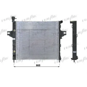 Radiateur, refroidissement du moteur FRIGAIR 0118.3016