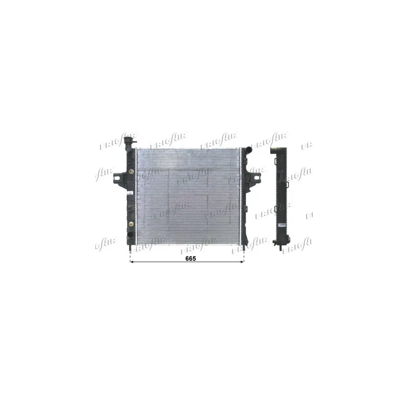 Radiateur, refroidissement du moteur FRIGAIR 0118.3016