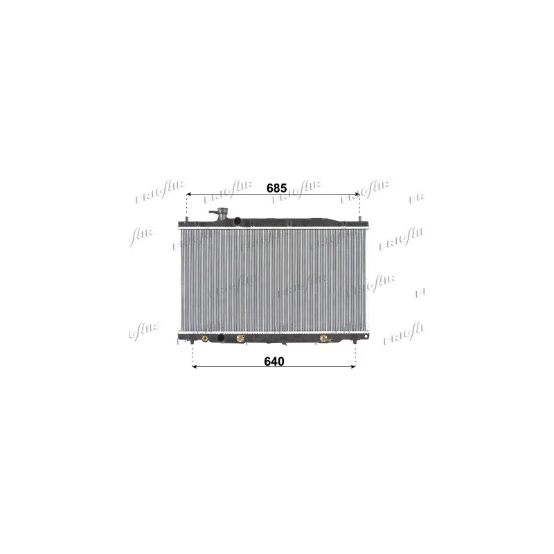 Radiateur, refroidissement du moteur FRIGAIR 0119.3028