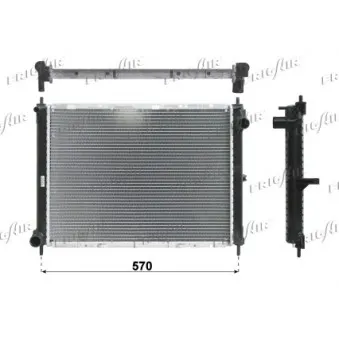 Radiateur, refroidissement du moteur FRIGAIR 0121.3024
