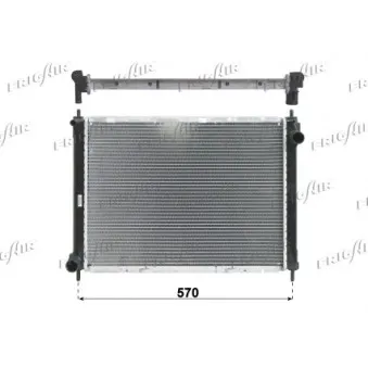 Radiateur, refroidissement du moteur FRIGAIR 0121.3025