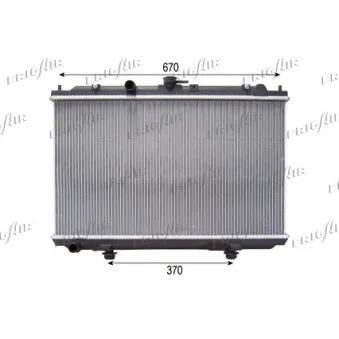 Radiateur, refroidissement du moteur FRIGAIR 0121.3042
