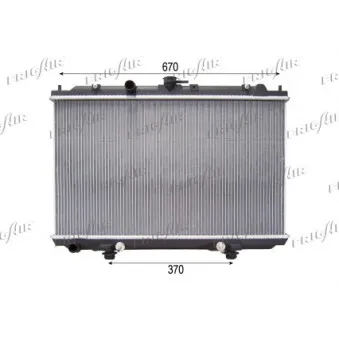 Radiateur, refroidissement du moteur FRIGAIR 0121.3043