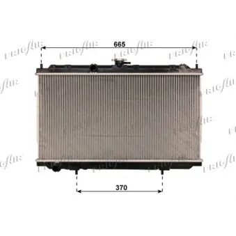Radiateur, refroidissement du moteur FRIGAIR 0121.3053