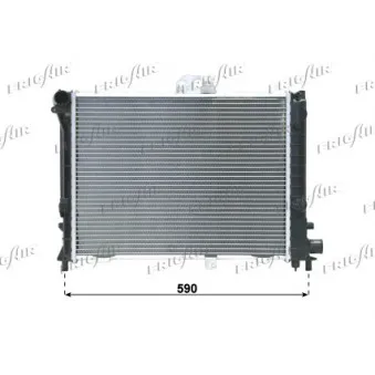 Radiateur, refroidissement du moteur FRIGAIR 0122.2070