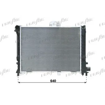 Radiateur, refroidissement du moteur FRIGAIR 0122.2071