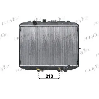 Radiateur, refroidissement du moteur FRIGAIR 0128.3058