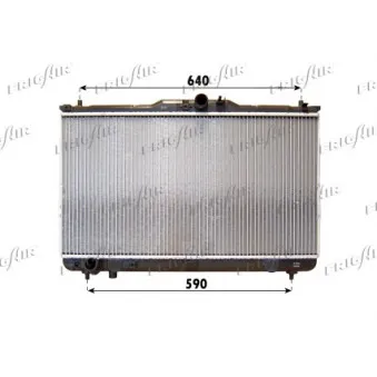 Radiateur, refroidissement du moteur FRIGAIR 0128.3091