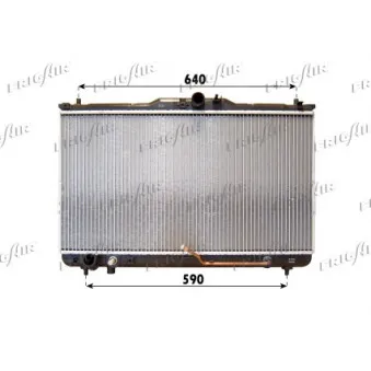 Radiateur, refroidissement du moteur FRIGAIR 0128.3092