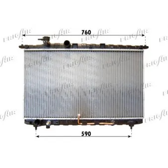 Radiateur, refroidissement du moteur FRIGAIR 0128.3094