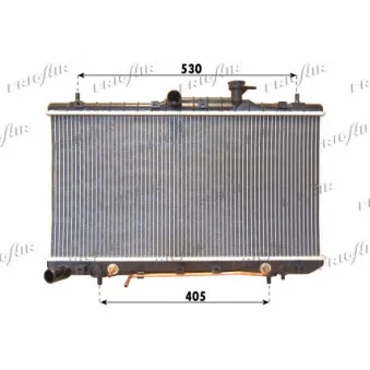 Radiateur, refroidissement du moteur FRIGAIR 0128.3098