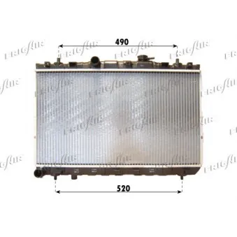 Radiateur, refroidissement du moteur FRIGAIR 0128.3099