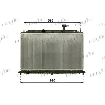 Radiateur, refroidissement du moteur FRIGAIR 0128.3108