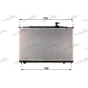 Radiateur, refroidissement du moteur FRIGAIR 0128.3109