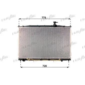 Radiateur, refroidissement du moteur FRIGAIR 0128.3110