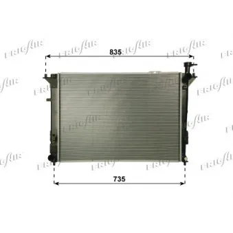 Radiateur, refroidissement du moteur FRIGAIR 0128.3111