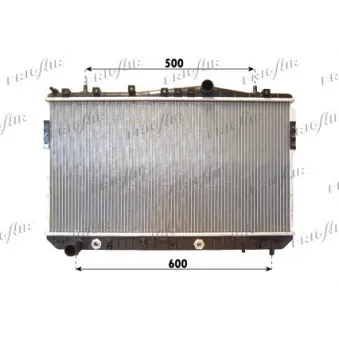 Radiateur, refroidissement du moteur FRIGAIR 0131.3021