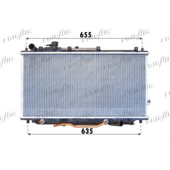 Radiateur, refroidissement du moteur FRIGAIR 0133.3007