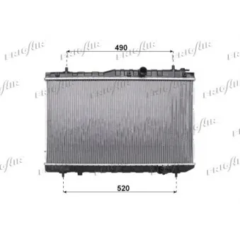 Radiateur, refroidissement du moteur FRIGAIR 0133.3032