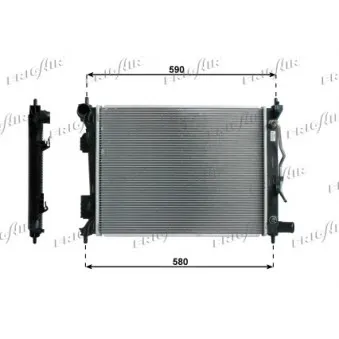 Radiateur, refroidissement du moteur FRIGAIR 0133.3035