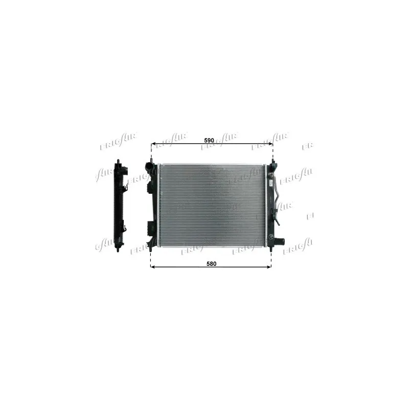 Radiateur, refroidissement du moteur FRIGAIR 0133.3035