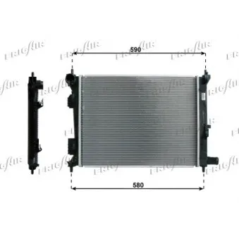 Radiateur, refroidissement du moteur FRIGAIR 0133.3036