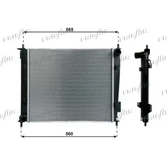 Radiateur, refroidissement du moteur FRIGAIR 0133.3039