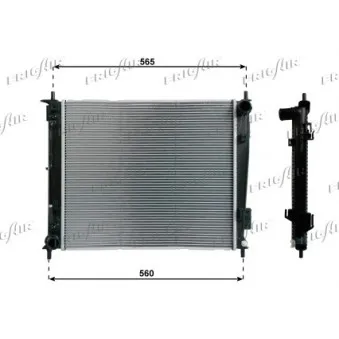 Radiateur, refroidissement du moteur FRIGAIR 0133.3040
