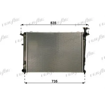 Radiateur, refroidissement du moteur FRIGAIR 0133.3041