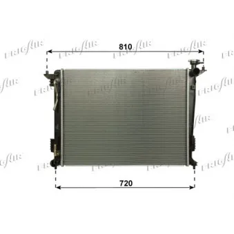 Radiateur, refroidissement du moteur FRIGAIR 0133.3043
