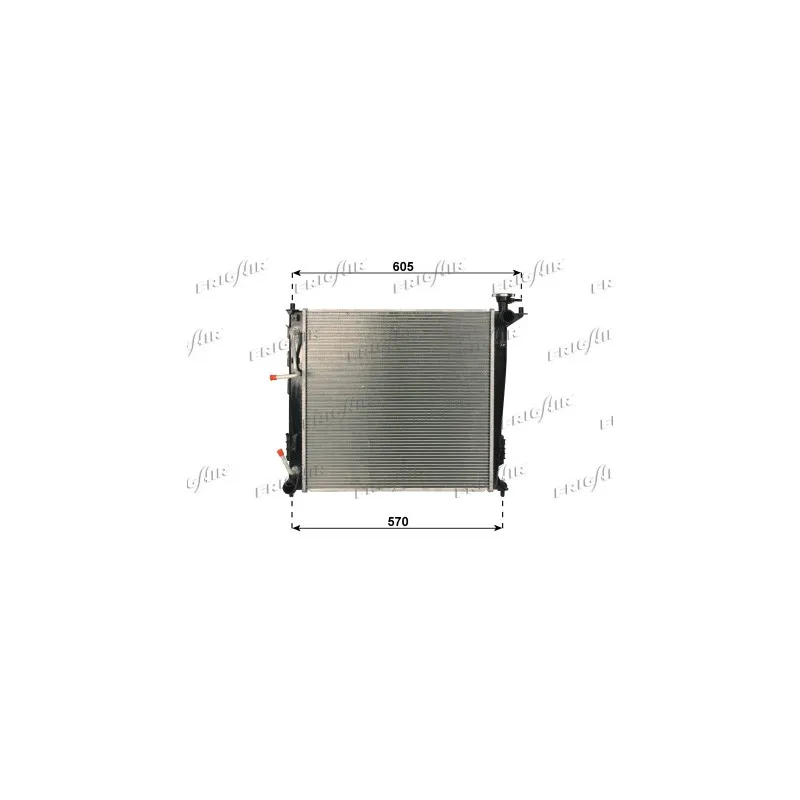 Radiateur, refroidissement du moteur FRIGAIR 0133.3048