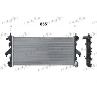 Radiateur, refroidissement du moteur FRIGAIR 0204.2037
