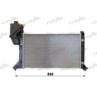 Radiateur, refroidissement du moteur FRIGAIR 0206.2084