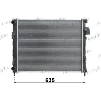 Radiateur, refroidissement du moteur FRIGAIR 0209.2031