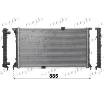 Radiateur, refroidissement du moteur FRIGAIR 0209.2032