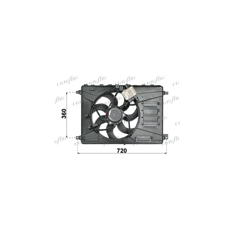 Ventilateur, refroidissement du moteur FRIGAIR 0501.2001