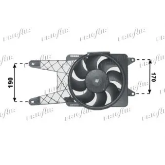 Ventilateur, refroidissement du moteur FRIGAIR 0504.1203