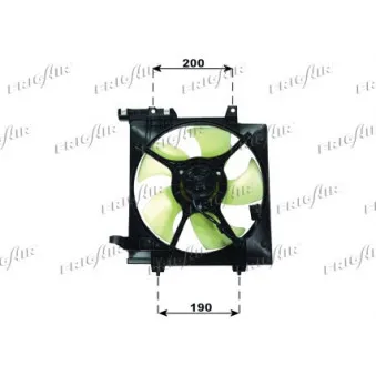Ventilateur, refroidissement du moteur FRIGAIR 0524.1010