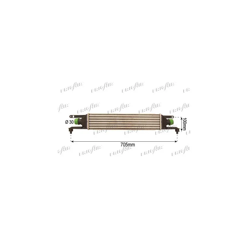 Intercooler, échangeur FRIGAIR 0704.3123