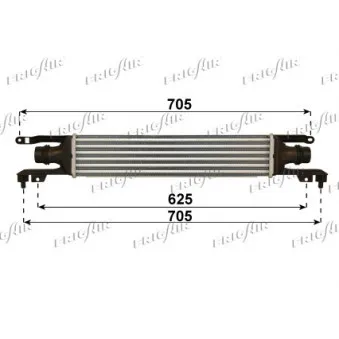 Intercooler, échangeur FRIGAIR 0707.3013