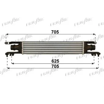 Intercooler, échangeur FRIGAIR 0707.3014