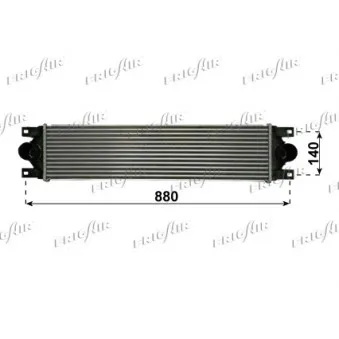 Intercooler, échangeur FRIGAIR 0709.3019