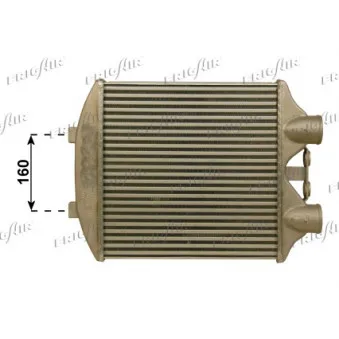 Intercooler, échangeur FRIGAIR 0712.3001