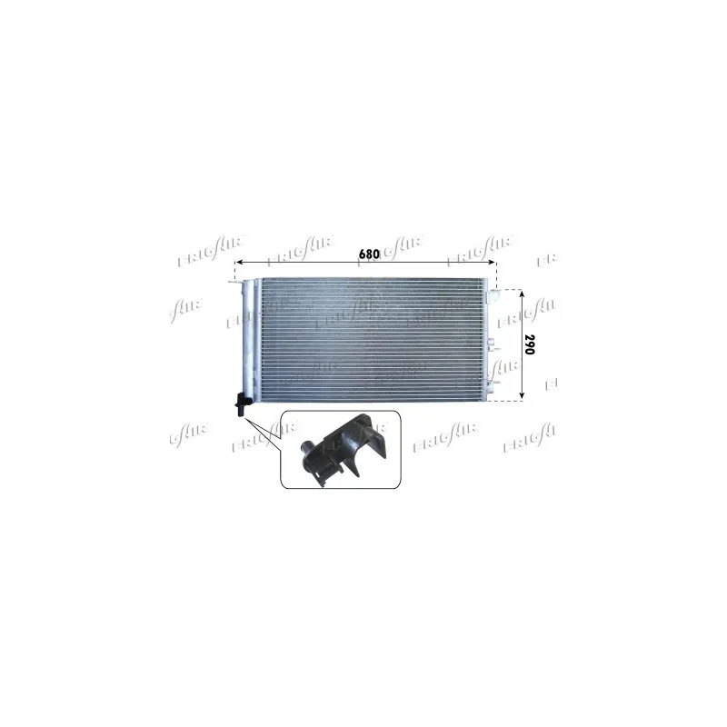 Condenseur, climatisation FRIGAIR 0804.2059