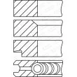 Jeu de segments de pistons GOETZE ENGINE 08-106700-00 - Visuel 2