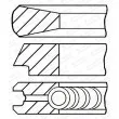 Jeu de segments de pistons GOETZE ENGINE 08-424000-00 - Visuel 1